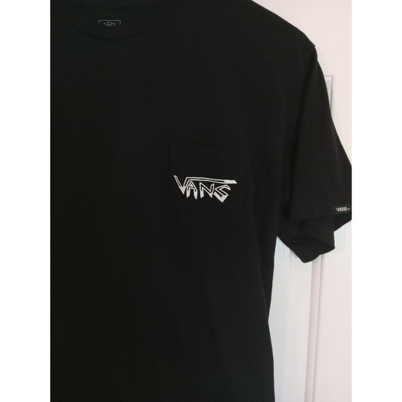 VANS Men's Med Tee T-Shirt Short Sleeve Black Rowan Zorilla Skull Flames Medium - Picture 3 of 16
